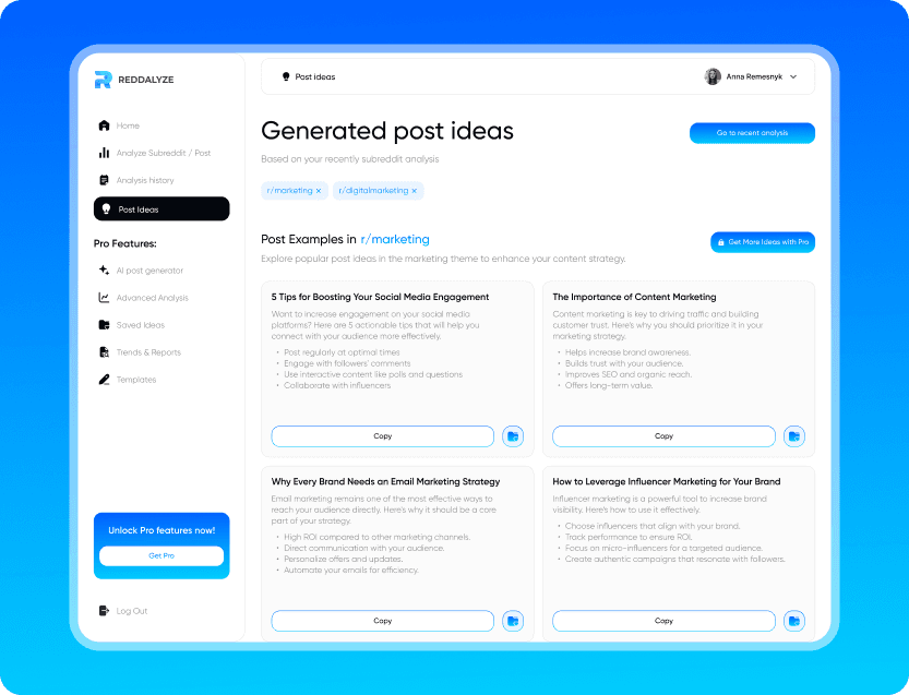 Generate high-impact content